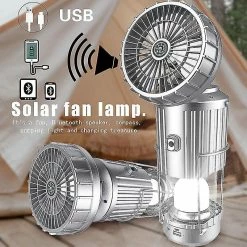 Otwoo Rechargeable Camping Tente Lanterne Portable Fan Led Lampe 6 En 1 Avec Ventilateur Charge Solaire Lumière Extérieure Suspension Tente Lampe Lampe Lampe De Poche -Glass Vases Boutique de vente 398226892 max