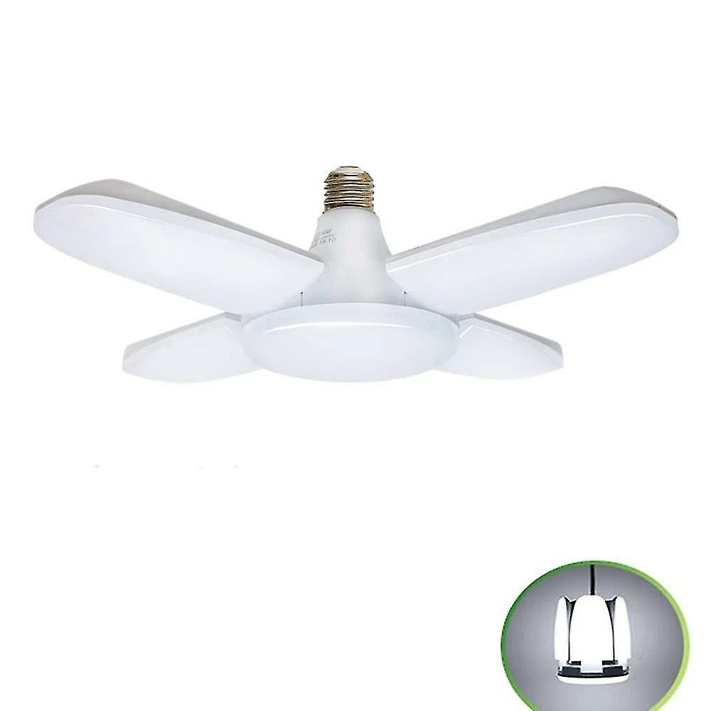 Unbranded Lumière De Garage Led, 60w E27 6500k 4800lm Lampe De Garage Déformable Avec 4 Panneaux Réglables, Plafond Led 1 Unbranded Lumière De Garage Led, 60w E27 6500k 4800lm Lampe De Garage Déformable Avec 4 Panneaux Réglables, Plafond Led