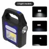 Unbranded Portable Solar Lantern Cob Led Lampe De Travail Étanche Projecteur D’Urgence Usb Rechargeable Lampe à Main