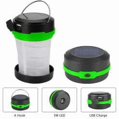 Ksalfye Lanterne De Camping Led Solaire Ou Rechargeable Par USB, Lanterne De Camping à Led Pliable Portable, Lampe De Tente Solaire Lampe De Poche Emergen -Glass Vases Boutique de vente 402909770 max