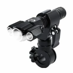 Unbranded Blue Bicycle Cycling Guidon Lampe De Poche Avec Feu Arrière