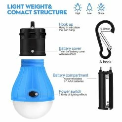 Magene Lumières De Camping, Lampes De Tente Portable à Piles Led Light Lanterne D’urgence Lampe D’extérieur Avec Mousqueton -Glass Vases Boutique de vente 408848761 max