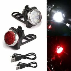 Unbranded Bicycle Cob 3 Led Usb Nuit Lampe Frontale & Feu Arrière Arrière -Glass Vases Boutique de vente 413211497 max