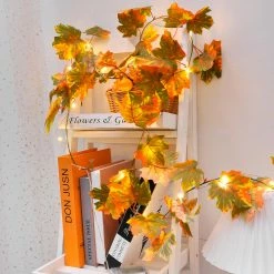 High-great Tech Simulation Feuilles D’érable Lampe En Fil De Cuivre Thanksgiving Corde Décorative Lumière D’automne Ornements Mur Suspendu Rotin Lampe -Glass Vases Boutique de vente 420514650 max