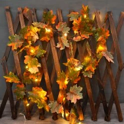 High-great Tech Simulation Feuilles D’érable Lampe En Fil De Cuivre Thanksgiving Corde Décorative Lumière D’automne Ornements Mur Suspendu Rotin Lampe -Glass Vases Boutique de vente 420515093 max