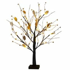 High-great Tech Tree Branches Lights 24 Leds Tabletop Tree Light Bureau Intérieur Lumière D’arbre étoilé Bonsaï Fairy Lights Lampe De Chevet Pour La Fête De Noël Décoration De Mariage