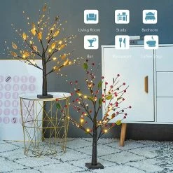 High-great Tech Tree Branches Lights 24 Leds Tabletop Tree Light Bureau Intérieur Lumière D’arbre étoilé Bonsaï Fairy Lights Lampe De Chevet Pour La Fête De Noël Décoration De Mariage -Glass Vases Boutique de vente 420515725 max