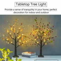 High-great Tech Tree Branches Lights 24 Leds Tabletop Tree Light Bureau Intérieur Lumière D’arbre étoilé Bonsaï Fairy Lights Lampe De Chevet Pour La Fête De Noël Décoration De Mariage -Glass Vases Boutique de vente 420515908 max