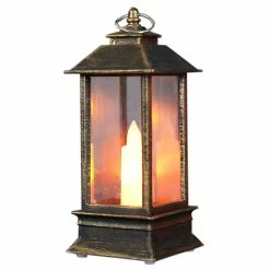 Unbranded Bouton Portable Lampe De Tempête à Piles Lampes à Vent à L’ancienne Bougie électrique Accent Look à L’ancienne -Glass Vases Boutique de vente 422827026 max