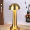 WOSAWE Venalisa Metal Usb Rechargeable Touch Desk Lampe Rétro Bar Ktv Hotel Cafe Table à Manger Creative Bedside Night Light - Champignon