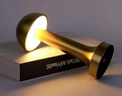 WOSAWE Venalisa Metal Usb Rechargeable Touch Desk Lampe Rétro Bar Ktv Hotel Cafe Table à Manger Creative Bedside Night Light - Champignon -Glass Vases Boutique de vente 427291890 max