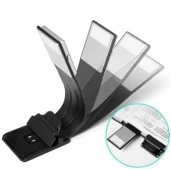 WOSAWE Lampe De Lecture Book Clamp Led Book Lamp Avec Clip Et Luminosité Réglable En Continu Portable Et Flexible, Lampes De Travail Pour Kindle / Ebook Reader / Bo