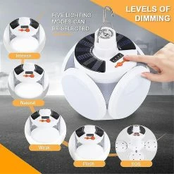 WOSAWE Pliable Led Solaire Camping Extérieur Randonnée Ampoule Lumière Portable Tente Lampe Night Market Light -Glass Vases Boutique de vente 427300311 max