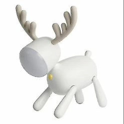 WOSAWE Veilleuses Éclairage Ambiant Led Deer Light Kids Lampe De Table Blanc