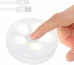 WOSAWE Lampe De Nuit Pour Bébé, Mini Lumière Tactile Rechargeable, Veilleuses Led Sans Fil Pour Enfants