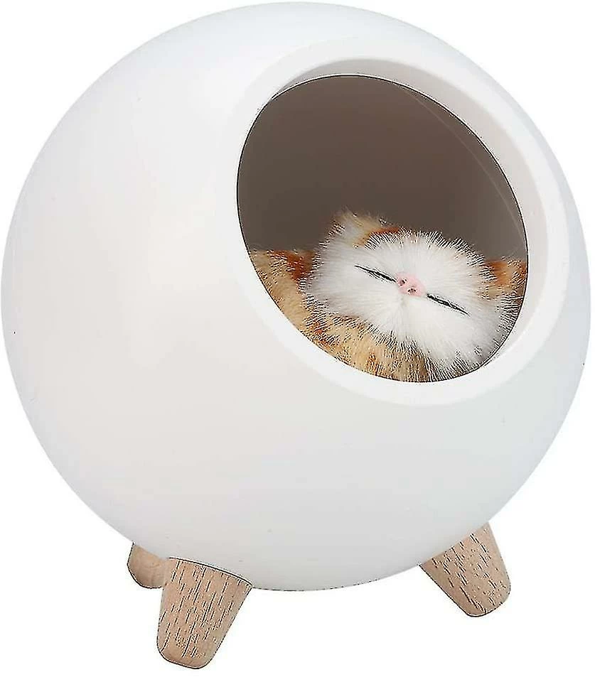 WOSAWE Lampe De Table Cat Pet House, Lampe D’atmosphère De Veilleuse De Chat Mignon (blanc) 1 WOSAWE Lampe De Table Cat Pet House, Lampe D’atmosphère De Veilleuse De Chat Mignon (blanc)