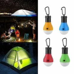 WOSAWE 4pcs Led Camping Lampe Lumières D’urgence Portable Tente Lanterne Imperméable à L’eau Lumières Suspendues