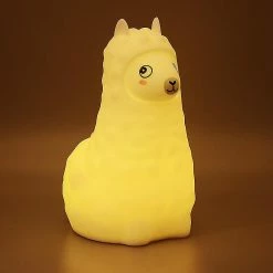 WOSAWE Lampe De Nuit En Silicone Pour Enfants Avec 9 Modes De Changement De Couleur Soft Glow, Portable, Rechargeable Et Télécommandé, Hibou (alpaga)