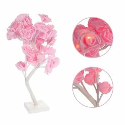 Tinksky 1pcs Rose Lampe De Nuit -Glass Vases Boutique de vente 435421094 max