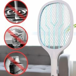 Wonderful Bug Zapper, Mosquito Zapper USB / Rechargeable, Lampe électrique Fly Swatter Et Raquette -Glass Vases Boutique de vente 436129822 max