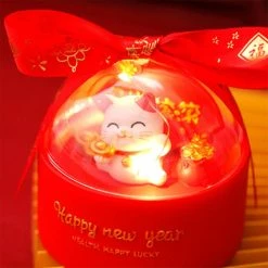 Unbranded Mignon Vache Chat Led Night Light Cartoon Nursery Chambre Lampe De Chevet Enfants Bébé Nouvel An Cadeau -Glass Vases Boutique de vente 436677254 max