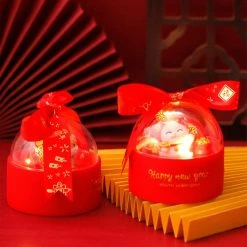 Unbranded Mignon Vache Chat Led Night Light Cartoon Nursery Chambre Lampe De Chevet Enfants Bébé Nouvel An Cadeau -Glass Vases Boutique de vente 436677611 max