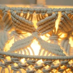 Unbranded Macrame Lampe Abat-jour Boho Suspendu Plafonnier Couverture Bureau Chambre Salon Nursery Dortoir Bohème Home Decor -Glass Vases Boutique de vente 436687248 max