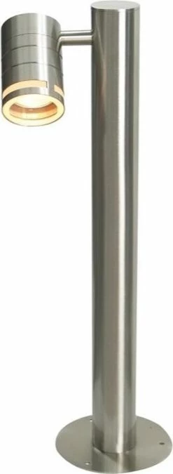 Éclairage Extérieur Sur Pied Zoomoi Zilly I - Lampe D'extérieur - Acier Inoxydable - Convient Pour LED - Hauteur 50cm