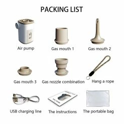 Unbranded Pompe à Air Portable Ultra Petite Taille Rechargeable, Pour Gonflable, Lampe De Camping, Aspiration, Charge -Glass Vases Boutique de vente 446804794 max