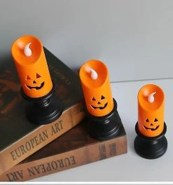 Baicccf Autre Décoration Pour Noël Halloween Bougie Lumière, Led Bougie Lampe, Halloween Party Decorationorange1pcs -Glass Vases Boutique de vente 449759302 max