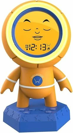 Liangnv Réveil Pour Enfants, Numérique Lcd Horloge Forme Basket, Réveil Enfants Sleep Training Horloge Avec Projection, Veilleuse Pour Chambre à Coucher, À Côté De Lampe