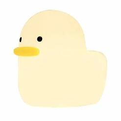 Giveuphesit Led Duck Night Light, Mignon Canard Silicone Pépinière Veilleuse Lampe De Table Rechargeable Lampe De Chevet Avec Capteur Tactile Pour Femmes Chambres à Coucher, Salon