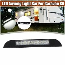 Unbranded 9 Led Auvent Lumière 12v 24v Étanche 256mm Extérieur Caravane Camping-car Strip Lampe