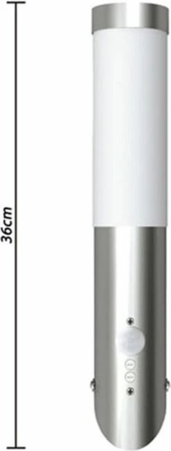 VidaXL - Lampe D'extérieur Lantern Enego En Acier Inoxydable Avec Capteur (2 Pièces) 160166 -Glass Vases Boutique de vente 455x1200