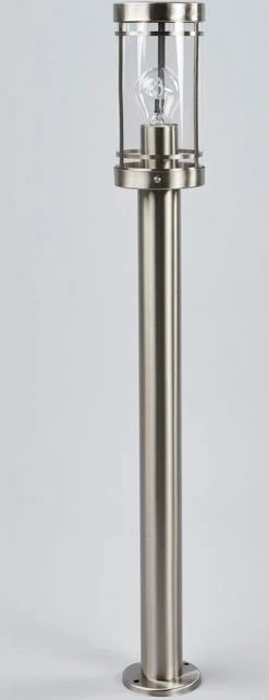 Lindby - Lampe D'extérieur - 1lumière - Acier Inoxydable, Polycarbonate - H: 80 Cm - E27 - Acier Inoxydable, Transparent -Glass Vases Boutique de vente 461x1200