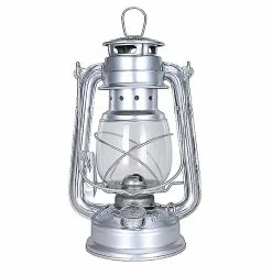 Unbranded Lampe Rétro Kérosène 25cm Camping Light Maison Lampe Suspendue Décorative - Argent