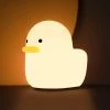 Unbranded Led Duck Night Light, Mignon Animal Silicone Nursery Night Light Lampe De Table Rechargeable Lampe De Chevet Avec Capteur Tactile