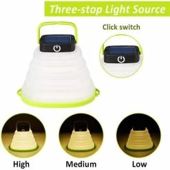 Rosalind Lampe De Camping Solaire, Mini Lampe De Poche étanche à LED Pliable Avec 3 Modes D’éclairage, Adaptée à La Pêche Nocturne En Plein Air -Glass Vases Boutique de vente 464708612 max