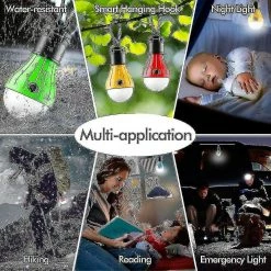 Unbranded Led Tente Lanterne Lampe Lumière D’Urgence Batterie Alimenté Étanche Bulb_ Ljsm -Glass Vases Boutique de vente 465064101 max