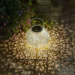 Hcankcan Grande Lanterne Solaire Suspendue Pour Le Jardin, Lumières Extérieures, Métal, Imperméable à L’eau, Lampe De Table Led, Décorative -Glass Vases Boutique de vente 471275105 max