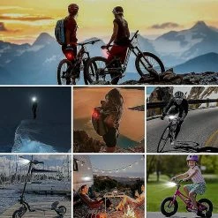 Unbranded Lumière De Vélo Compatible Avec La Conduite De Nuit, Lampe De Poche Led Lumineuse Rechargeable -Glass Vases Boutique de vente 473987647 max