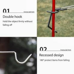 Unbranded 2pcs Outdoor Camping Lantern Hook Hangers, Lampe Hanger Stand -Glass Vases Boutique de vente 473992488 max