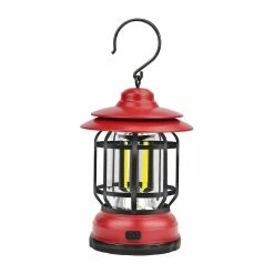 Unbranded Lampe De Camping Rétro Portable Feu De Camp Rechargeable Avec Hameçon Pour La Randonnée, La Pêche -Glass Vases Boutique de vente 477417953 max