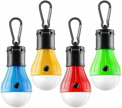 Unbranded 4 Packs Tente Lampe Portable Led Lumières Camping Ampoule Camping Tente Lanterne