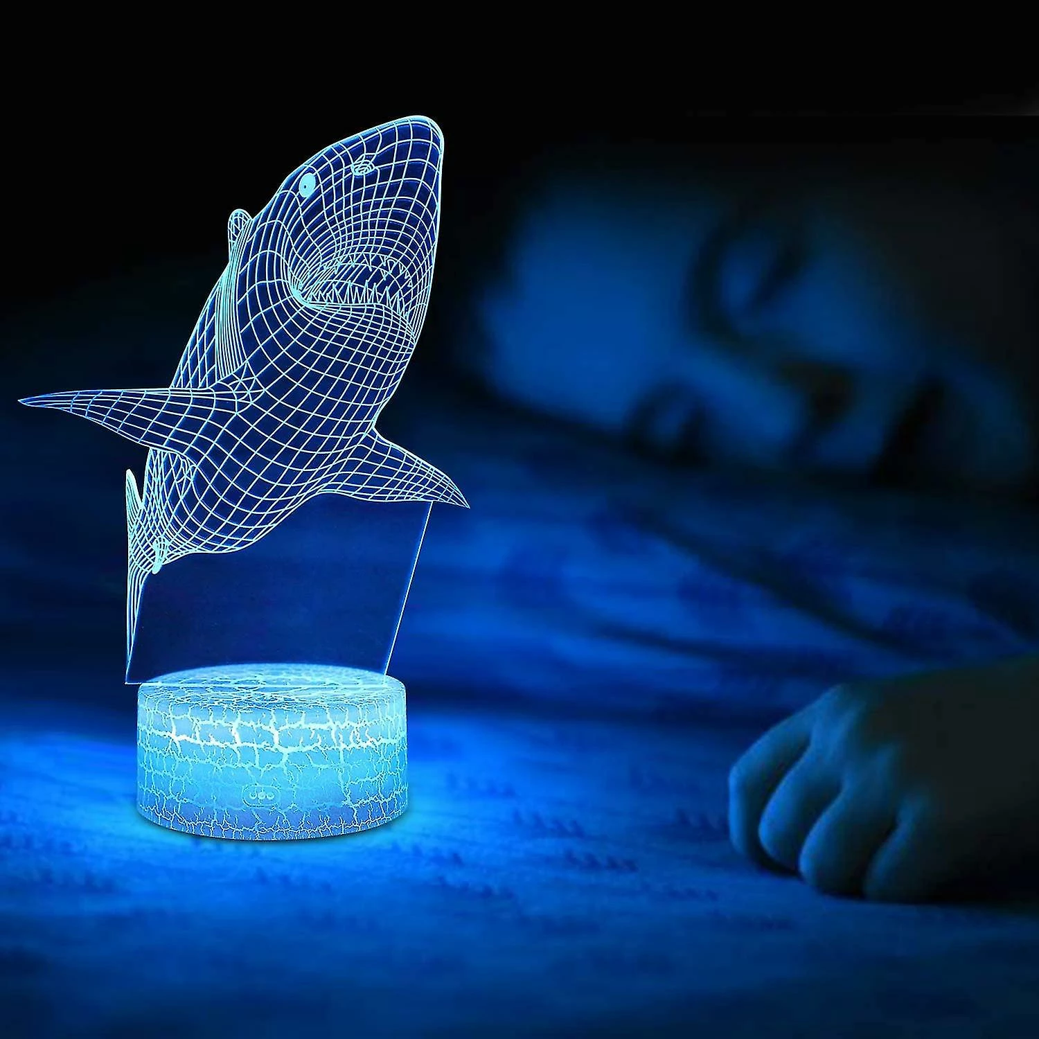 Cold Frost Shark 3d Optical Illusion Lampe, 3d Veilleuse Pour Enfants, Jouets Requin Pour Garçons, Cadeaux Garçons Age 10 4 7 11 9 8 6 5 Cold Frost Shark 3d Optical Illusion Lampe, 3d Veilleuse Pour Enfants, Jouets Requin Pour Garçons, Cadeaux Garçons Age 10 4 7 11 9 8 6 – Image 5