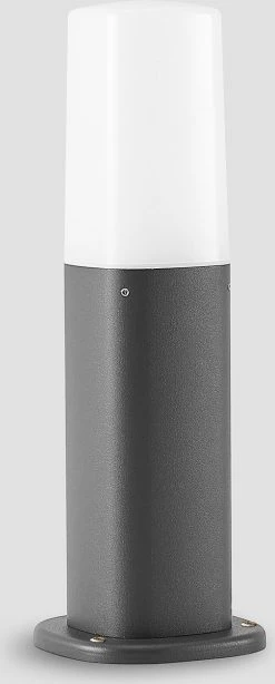 Lucande - Lampe Sur Pied - 1lumière - Aluminium, Polycarbonate - H: 30 Cm - E14 - Anthracite, Blanc -Glass Vases Boutique de vente 483x1200