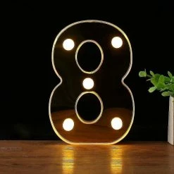 Unbranded Lettre Lumières Alphabet Lampe Led Décoration Pour Salle De Fête Noël Szcc