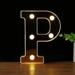 Unbranded Lettre Lumières Alphabet Lampe Led Décoration Pour Salle De Fête Noël Szcc