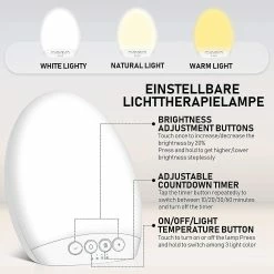 Sipin Lampe De Lumière Du Jour Bureau Led Lampe De Luminothérapie Lumière Douche Contre La Dépression Avec Fonction Mémoire, Portable Uv Free Led Lampe Solaire 6 Sipin Lampe De Lumière Du Jour Bureau Led Lampe De Luminothérapie Lumière Douche Contre La Dépression Avec Fonction Mémoire, Portable Uv Free Led Lampe Solaire -Glass Vases Boutique de vente 489822219 max