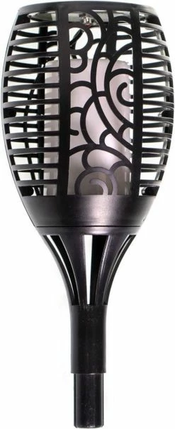 Proventa Lampe Solaire Torch Small Noire Avec Effet Flamme -Glass Vases Boutique de vente 489x1200